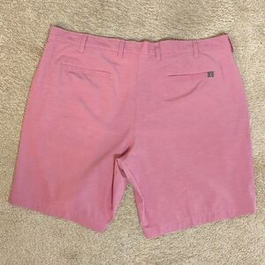 PGA Tour Perry Ellis Pink Flat Front Moisture Wicking UPF 50 Men's Shorts 42